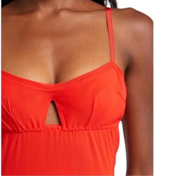 Revolve x Hah Under the Wire Bodysuit Blood Orange Red Size Small New with Tags - Picture 6 of 15